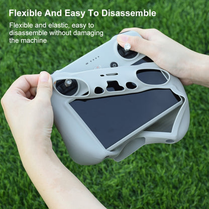 For DJI Mini 3 Pro / DJI RC with Screen PULUZ Silicone Protective Case(Grey) by PULUZ