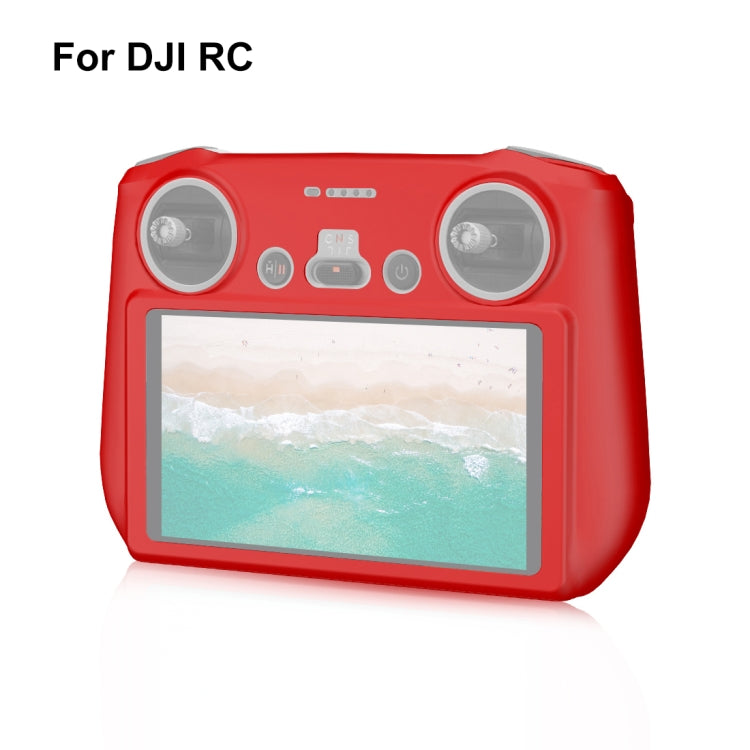 For DJI Mini 3 Pro / DJI RC with Screen PULUZ Silicone Protective Case(Red) by PULUZ