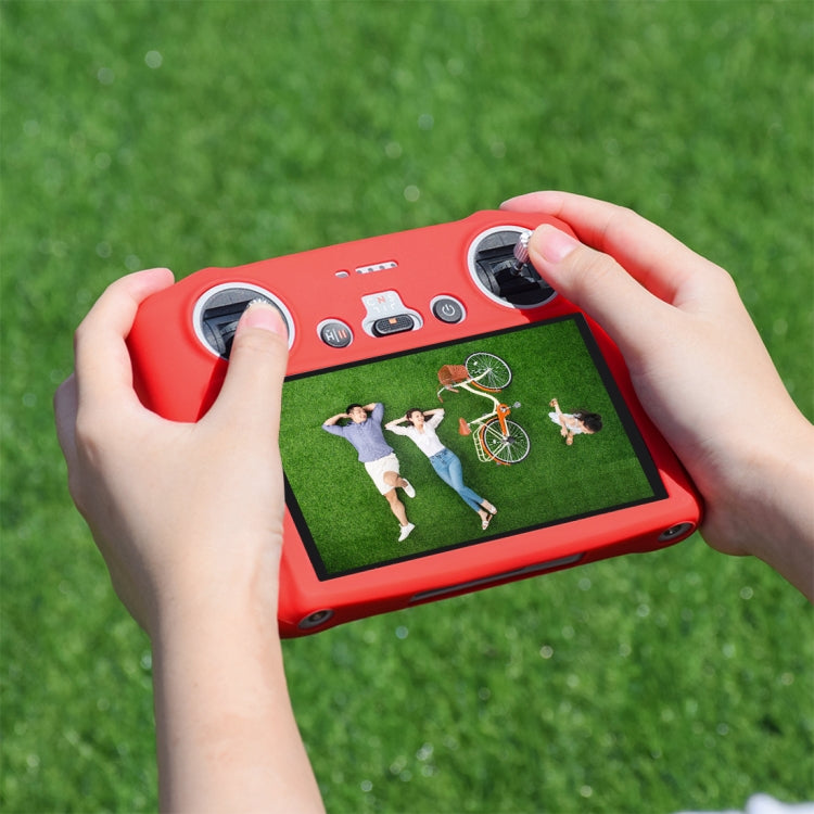 For DJI Mini 3 Pro / DJI RC with Screen PULUZ Silicone Protective Case(Red) by PULUZ