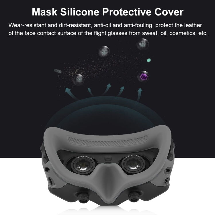 For DJI Avata Goggles 2 PULUZ Flying Eye Mask Silicone Protective Case (Grey) by PULUZ