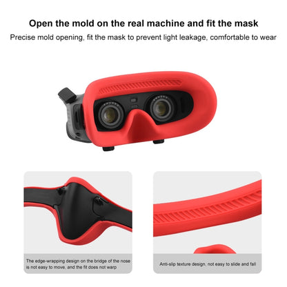 For DJI Avata Goggles 2 PULUZ Flying Eye Mask Silicone Protective Case(Red) by PULUZ