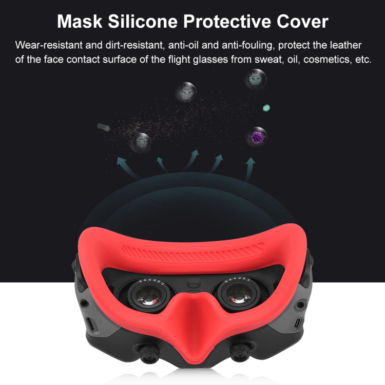 For DJI Avata Goggles 2 PULUZ Flying Eye Mask Silicone Protective Case(Red) by PULUZ