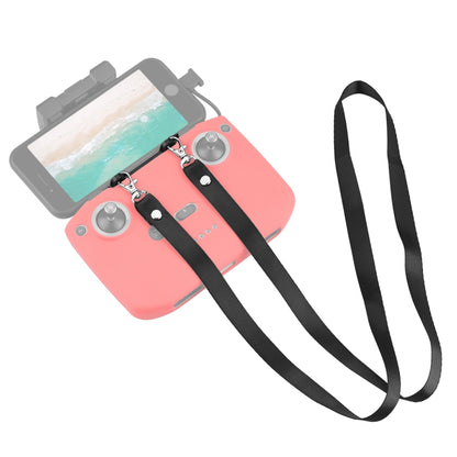 PULUZ Nylon Dual-Hook Anti-lost Anti-fall Neck Strap Lanyard for DJI Mini 3 / 3 Pro / Mavic 3 / Air 2 / 2S Remote Control (Black) by PULUZ