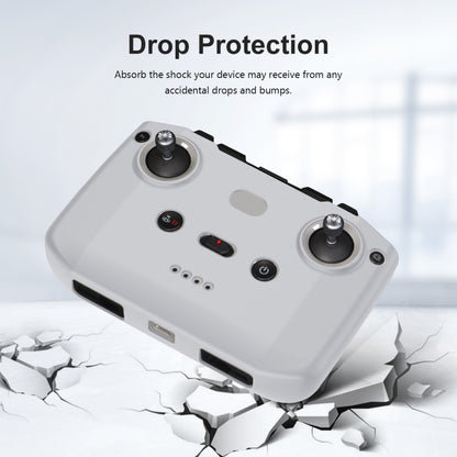 PULUZ Shockproof Anti-scratch Silicone Case For DJI Neo / Mini 3 / 3 Pro / Mavic 3 / Air 2S / Mini 2 RC-N2 / RC-N1 / RC-N3 Remote Control(Grey) by PULUZ