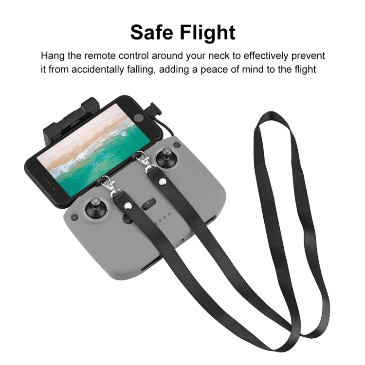 PULUZ Shockproof Anti-scratch Silicone Case with Neck Strap For DJI Neo / Mini 3 / 3 Pro / Mavic 3 / Air 2S / Mini 2 RC-N2 / RC-N1 / RC-N3 Remote Control (Grey) by PULUZ