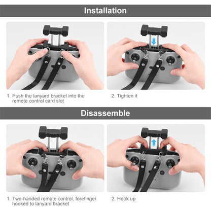 PULUZ Shockproof Anti-scratch Silicone Case with Neck Strap For DJI Neo / Mini 3 / 3 Pro / Mavic 3 / Air 2S / Mini 2 RC-N2 / RC-N1 / RC-N3 Remote Control (Grey) by PULUZ