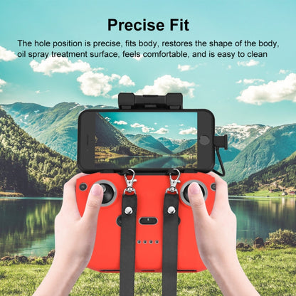 PULUZ Shockproof Anti-scratch Silicone Case with Neck Strap For DJI Neo / Mini 3 / 3 Pro / Mavic 3 / Air 2S / Mini 2 RC-N2 / RC-N1 / RC-N3 Remote Control(Red) by PULUZ
