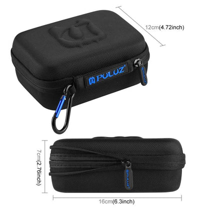 PULUZ Waterproof Carrying and Travel Case for GoPro, DJI Osmo Action and other Sport Cameras Accessories, Small Size: 16cm x 12cm x 7cm(Black) by PULUZ