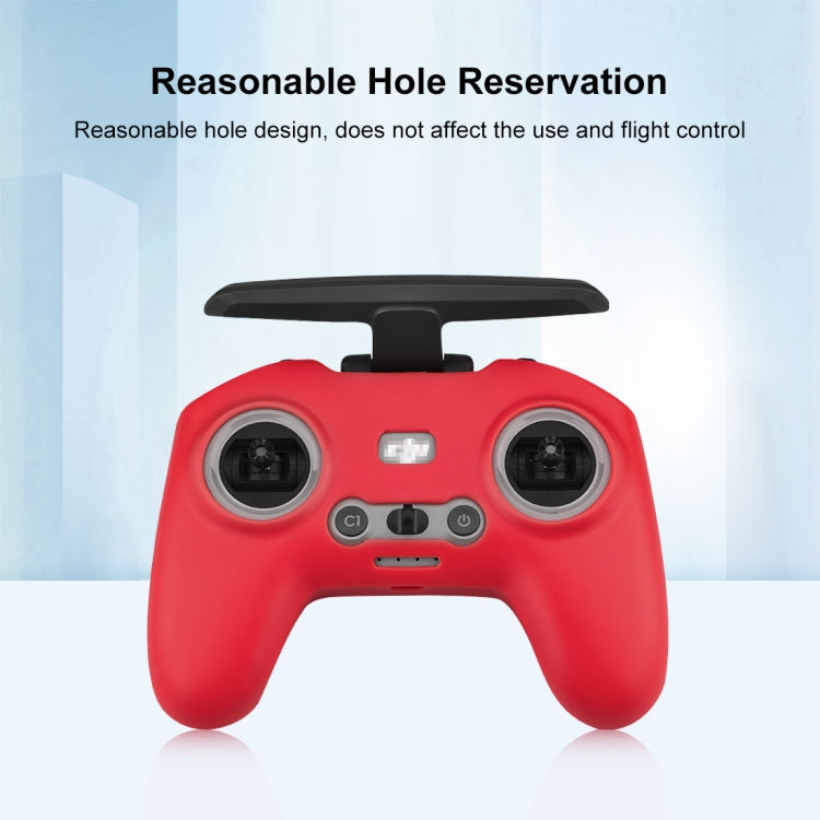 For DJI FPV Combo Remote Control PULUZ Silicone Protective Case(Red) by PULUZ