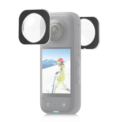 For Insta360 X3 PULUZ Lens Guard Optical Glass Protective Cover (Black) by PULUZ