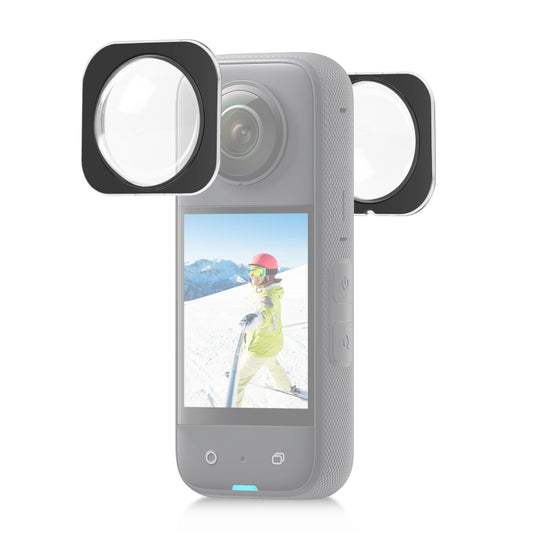 For Insta360 X3 PULUZ Lens Guard Optical Glass Protective Cover (Black) by PULUZ