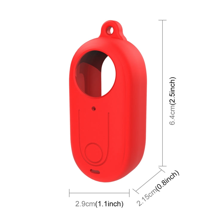 For Insta360 GO 3 PULUZ Camera Silicone Case with Lens Cover (Red) by PULUZ