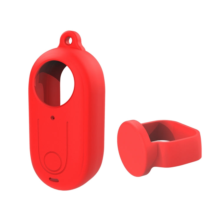 For Insta360 GO 3 PULUZ Camera Silicone Case with Lens Cover (Red) by PULUZ