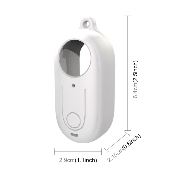 For Insta360 GO 3 PULUZ Camera Silicone Case with Lens Cover (White) by PULUZ