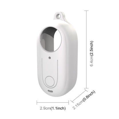 For Insta360 GO 3 PULUZ Camera Silicone Case with Lens Cover (White) by PULUZ