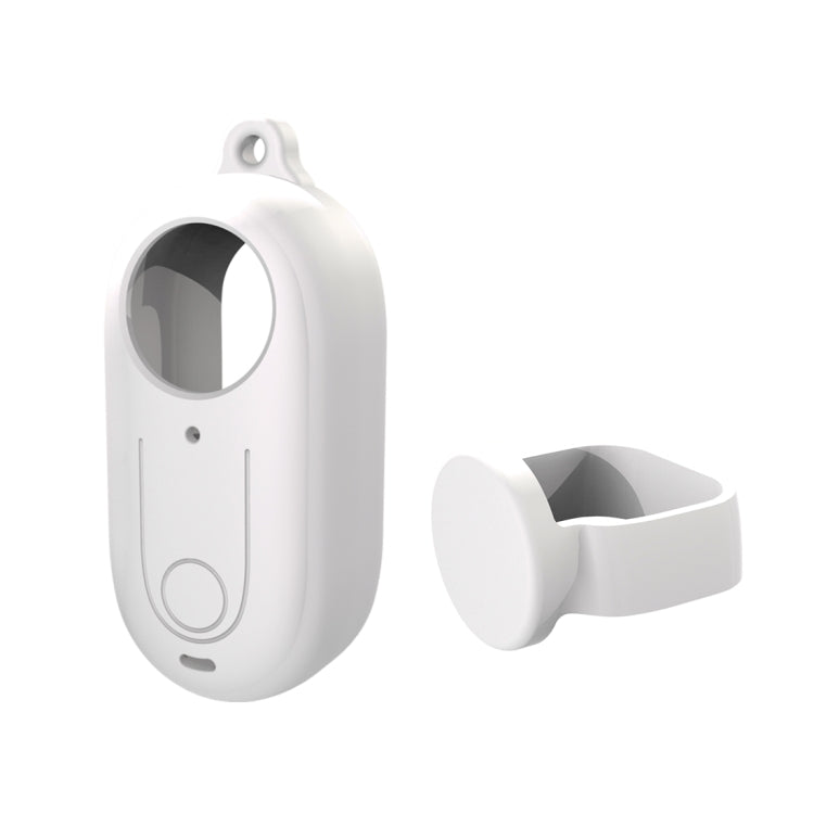 For Insta360 GO 3 PULUZ Camera Silicone Case with Lens Cover (White) by PULUZ