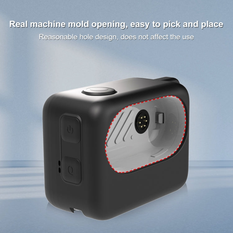 For Insta360 GO 3 / GO 3S PULUZ Camera Charging Case Silicone Case (Black) by PULUZ