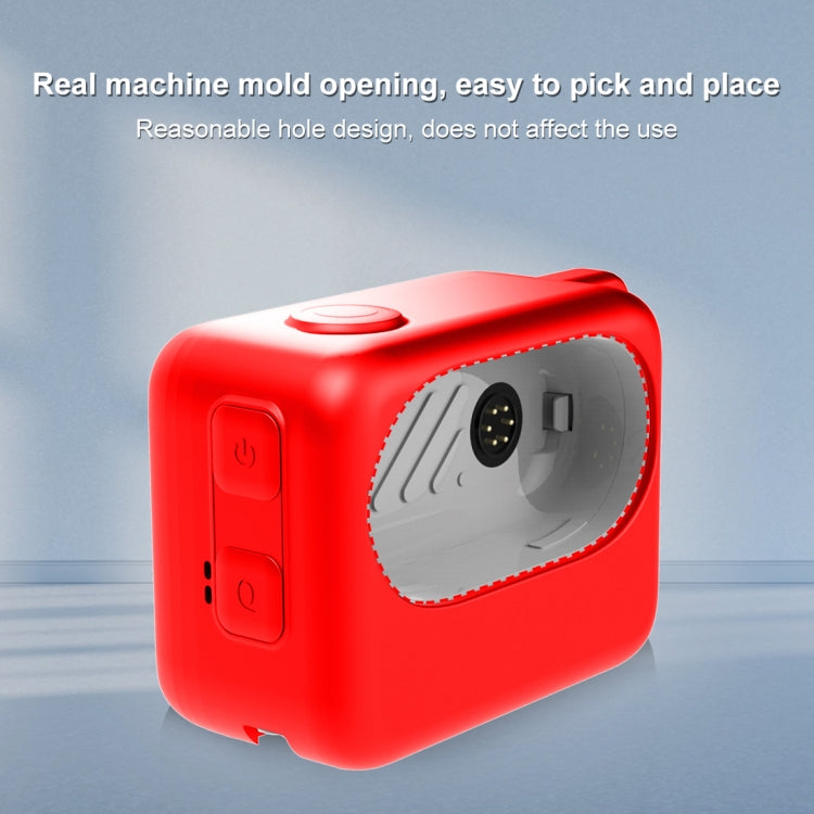 For Insta360 GO 3 / GO 3S PULUZ Camera Charging Case Silicone Case (Red) by PULUZ