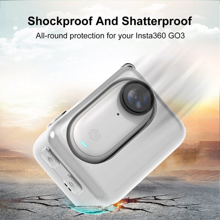 For Insta360 GO 3 / GO 3S PULUZ Camera Charging Case Silicone Case (White) by PULUZ