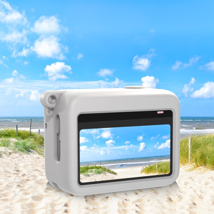 For Insta360 GO 3 / GO 3S PULUZ Camera Charging Case Silicone Case (White) by PULUZ