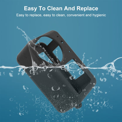 For DJI Osmo Action 5 Pro / 4 / 3 PULUZ Silicone Protective Case with Lens Cap (Black) by PULUZ