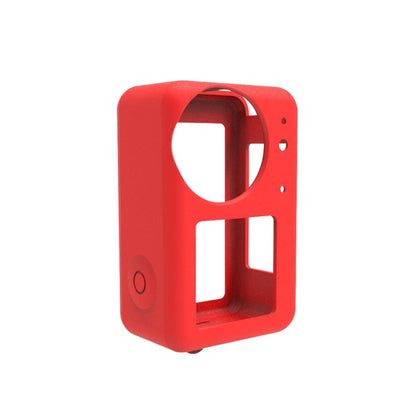 For DJI Osmo Action 5 Pro / 4 / 3 PULUZ Silicone Protective Case with Lens Cap (Red) by PULUZ