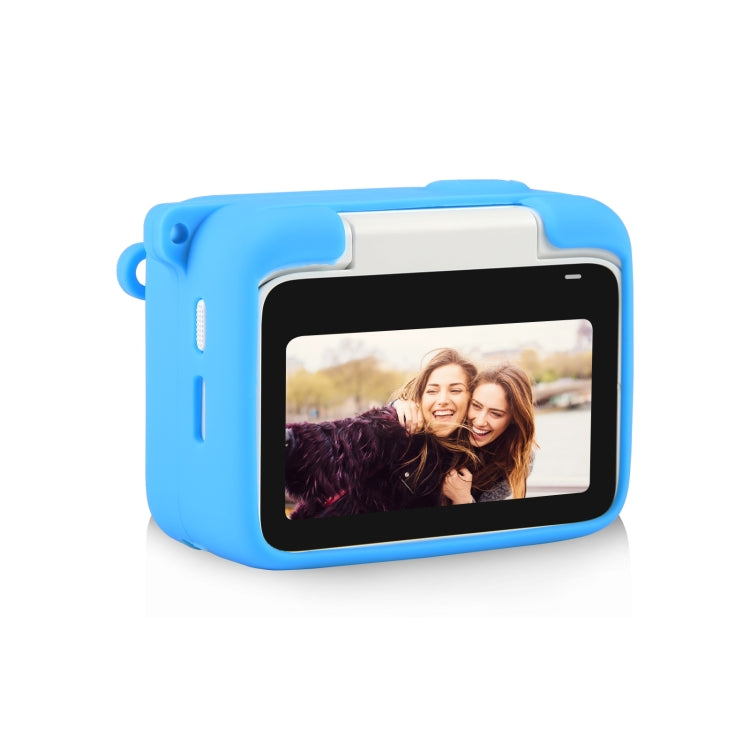 For Insta360 GO 3 PULUZ Camera Charging Case Silicone Case with Lens Cap & Strap (Blue) by PULUZ