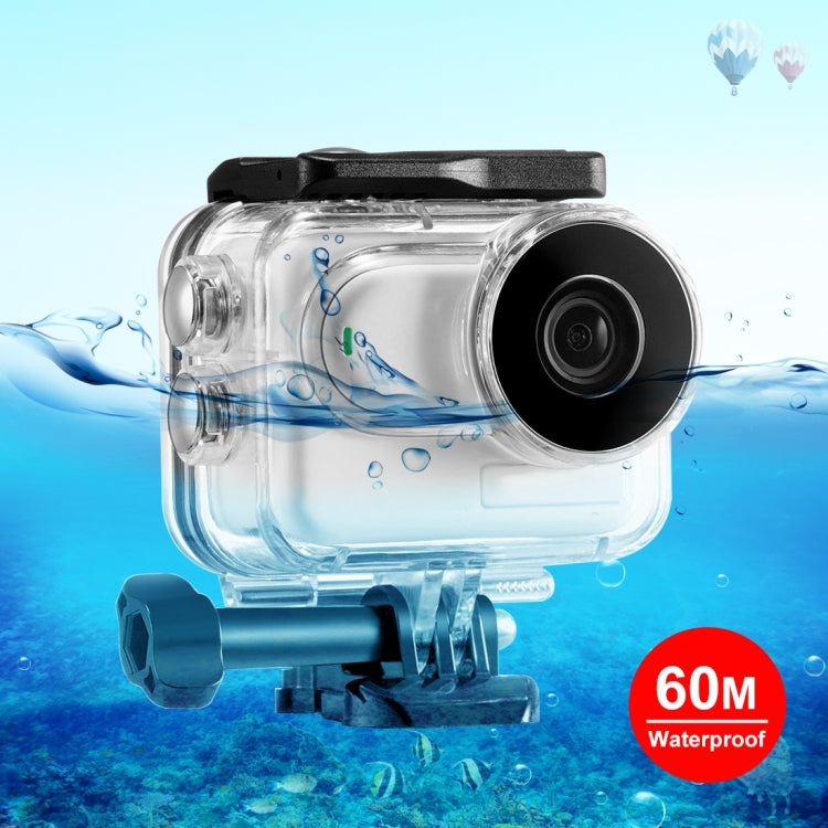 For Insta360 GO 3 / GO 3S PULUZ 60m Underwater Waterproof Housing Case with Base Adapter & Screw (Transparent) by PULUZ