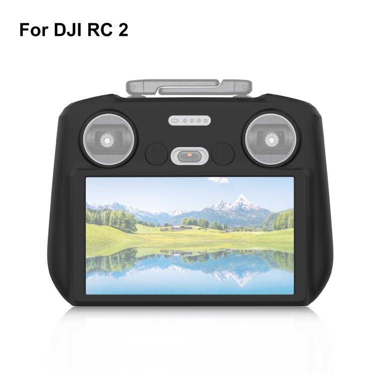For DJI Mini 4 Pro / Air 3 Remote Control / DJI RC 2 with Screen PULUZ Silicone Protective Case (Black) by PULUZ