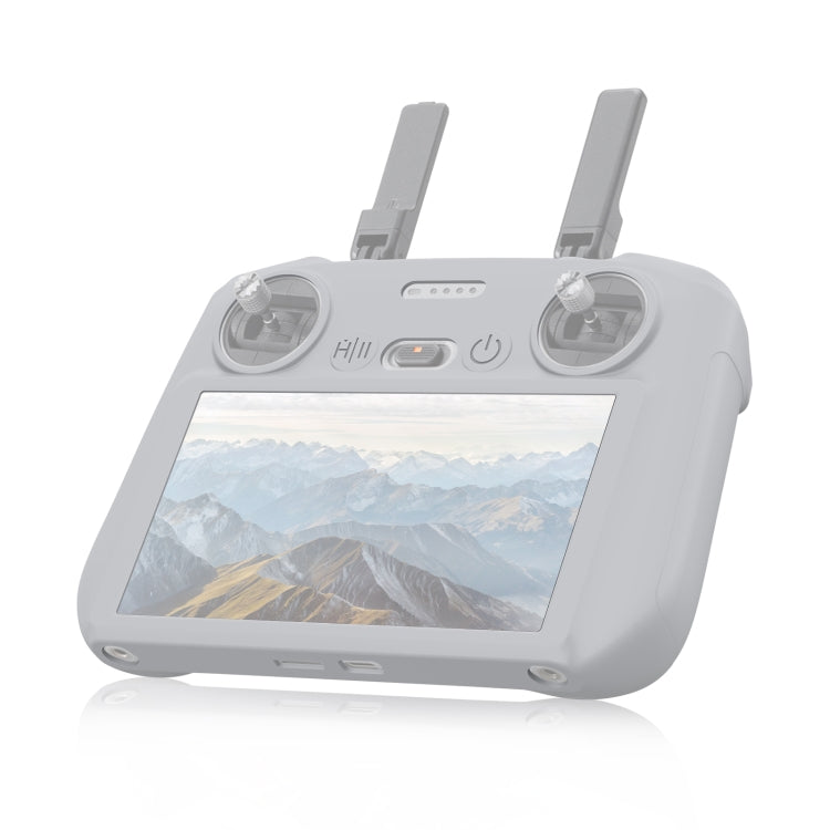 For DJI Mini 4 Pro / Air 3 Remote Control / DJI RC 2 with Screen PULUZ Silicone Protective Case (Grey) by PULUZ
