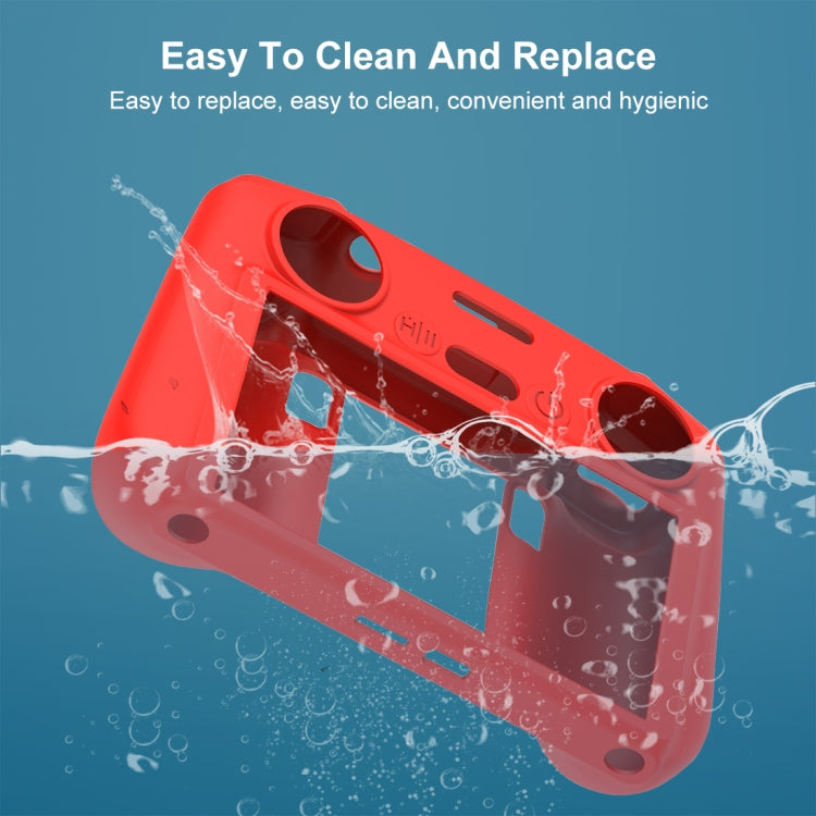 For DJI Mini 4 Pro / Air 3 Remote Control / DJI RC 2 with Screen PULUZ Silicone Protective Case (Red) by PULUZ