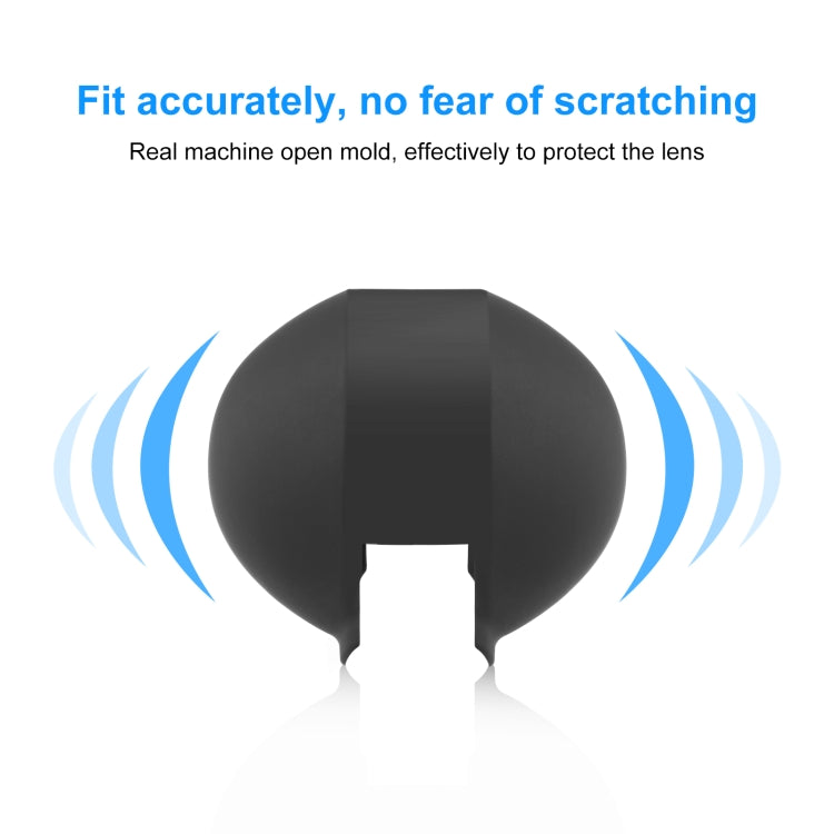 For Insta360 X3 / X4 PULUZ Invisible Dive Case Lens Guard Silicone Protective Cover (Black) by PULUZ