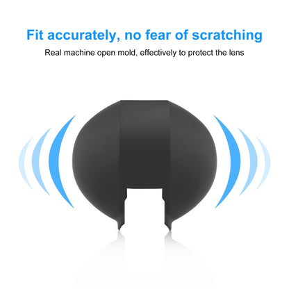 For Insta360 X3 / X4 PULUZ Invisible Dive Case Lens Guard Silicone Protective Cover (Black) by PULUZ