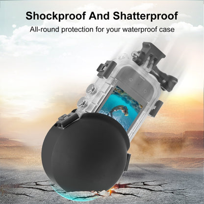 For Insta360 X3 / X4 PULUZ Invisible Dive Case Lens Guard Silicone Protective Cover (Black) by PULUZ