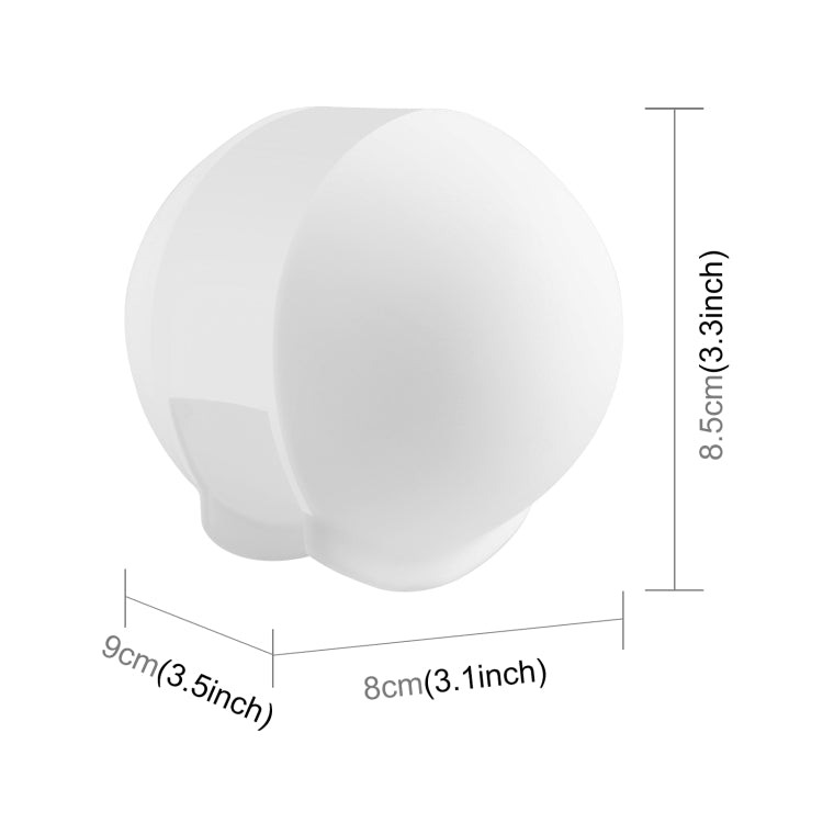 For Insta360 X3 / X4 PULUZ Invisible Dive Case Lens Guard Silicone Protective Cover (White) by PULUZ