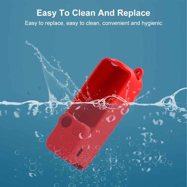 For DJI OSMO Pocket 3 PULUZ 3 in 1 Silicone Cover Case Set (Red) by PULUZ