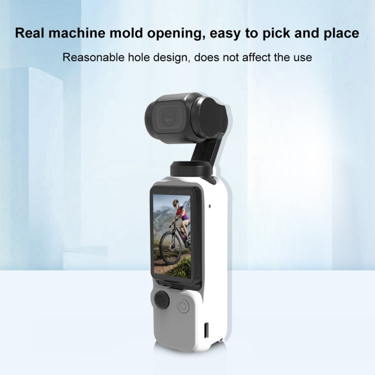 For DJI OSMO Pocket 3 PULUZ 3 in 1 Silicone Cover Case Set (White) by PULUZ