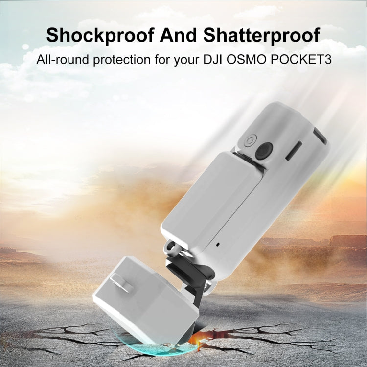 For DJI OSMO Pocket 3 PULUZ 3 in 1 Silicone Cover Case Set (White) by PULUZ
