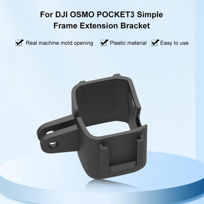 For DJI OSMO Pocket 3 PULUZ Protection Frame Cage Expansion Adapter Bracket (Black) by PULUZ