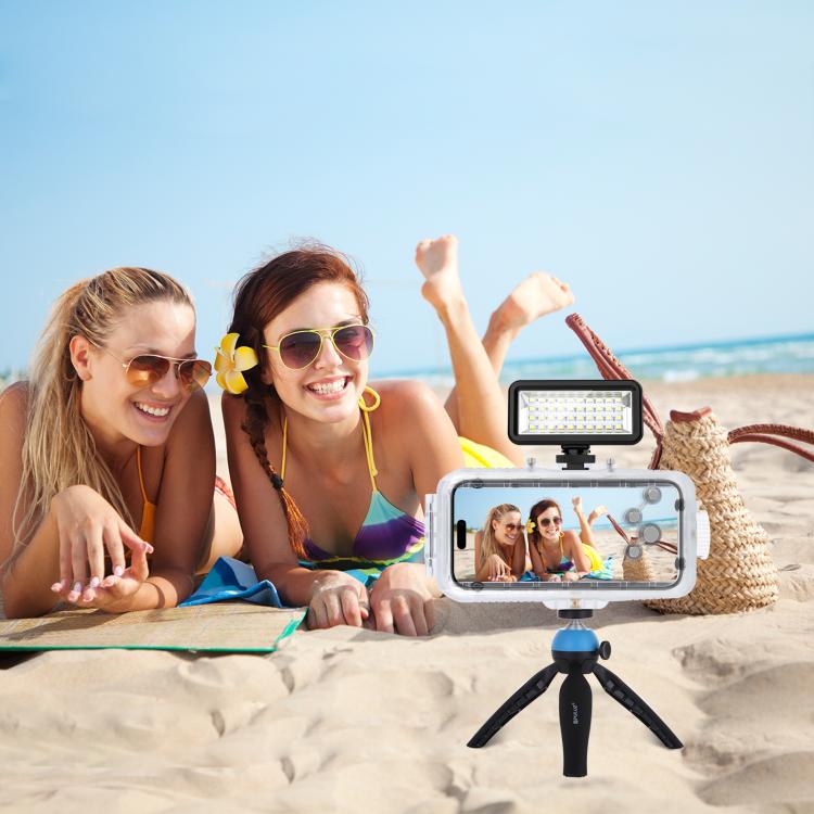 For iPhone 16 Pro Max PULUZ 40m/130ft Waterproof Diving Case Photo Video Taking Underwater Housing Cover (Transparent) by PULUZ