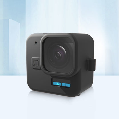 For GoPro HERO11 Black Mini PULUZ Silicone Protective Case(Black) by PULUZ