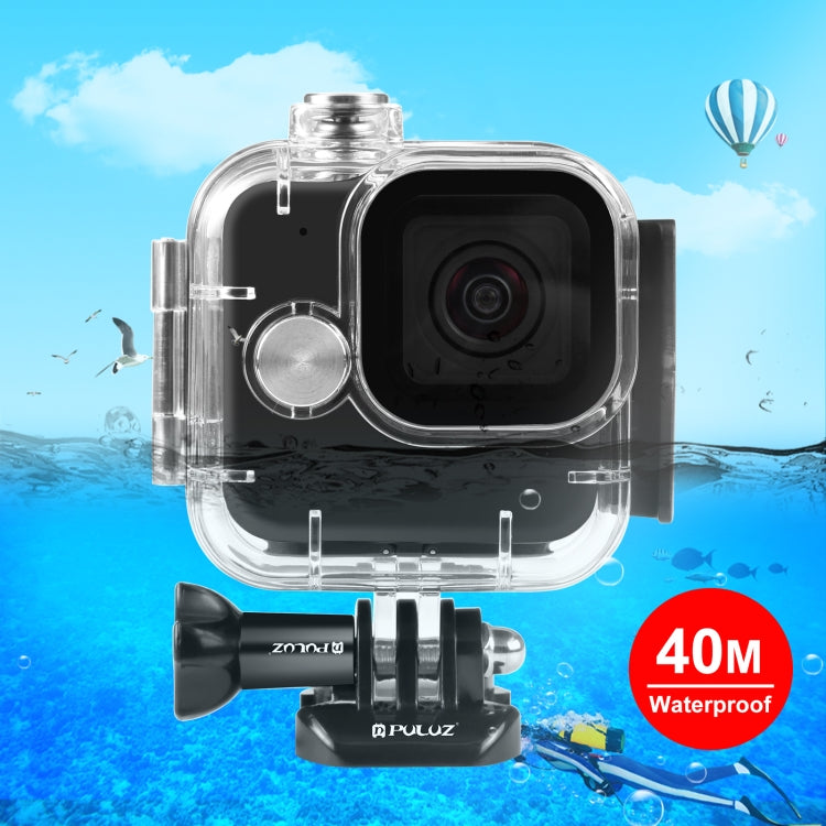 For GoPro Hero11 Black Mini PULUZ 40m Waterproof Housing Protective Case with Buckle Basic Mount & Screw (Transparent) by PULUZ