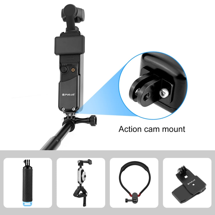 For DJI OSMO Pocket 3 PULUZ Metal Protection Frame Cage Adapter Bracket (Black) by PULUZ
