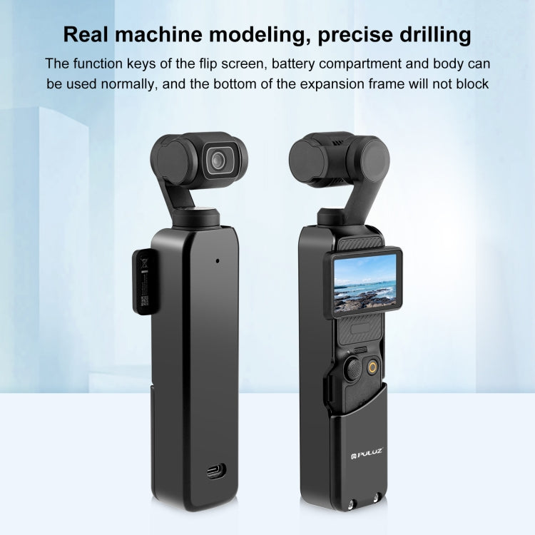 For DJI OSMO Pocket 3 PULUZ Metal Protection Frame Cage Adapter Bracket (Black) by PULUZ