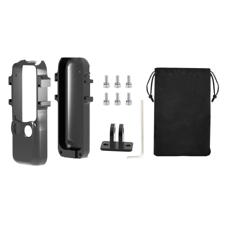 For DJI OSMO Pocket 3 PULUZ Metal Protection Frame Cage Adapter Bracket with Dual Cold Shoes (Black) by PULUZ