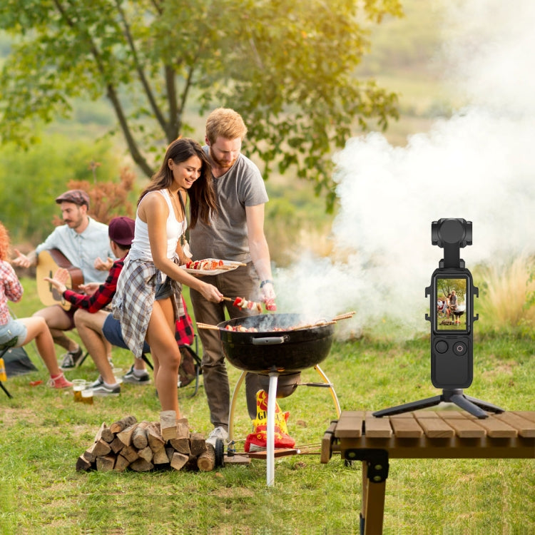 For DJI OSMO Pocket 3 PULUZ Metal Protection Frame Cage Adapter Bracket with Dual Cold Shoes (Black) by PULUZ