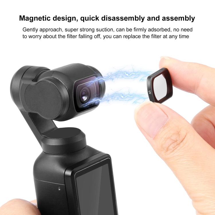For DJI Osmo Pocket 3 PULUZ Magnetic Camera Lens UV Filter by PULUZ