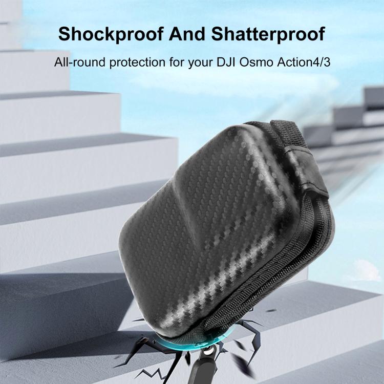 For DJI Osmo Action 5 Pro / 4 / 3 PULUZ Mini Body Bag Portable EVA Storage Bag (Black) by PULUZ