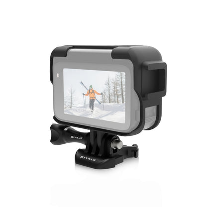 For Insta360 Ace Pro PULUZ Plastic Cage Expansion Adapter Frame with Cold Shoe Base (Black) by PULUZ