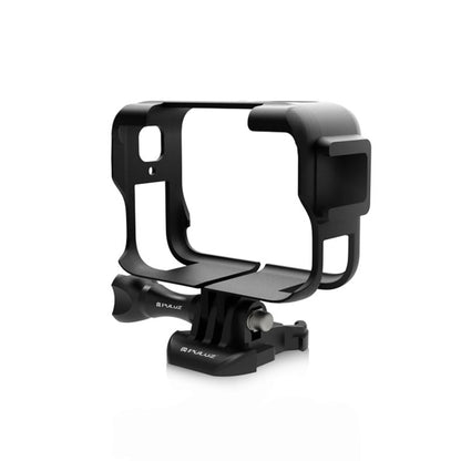 For Insta360 Ace Pro PULUZ Plastic Cage Expansion Adapter Frame with Cold Shoe Base (Black) by PULUZ